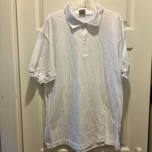 4/$20 America Project Men’s Polo T-Shirt Sz:XL white